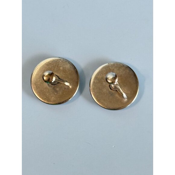 Vintage Japanese Butterfly Wing Screw On Earrings With Silhouette Design - Picture 7 of 7